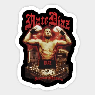 Nate Diaz July 6Th MMXXIV Signature Sticker